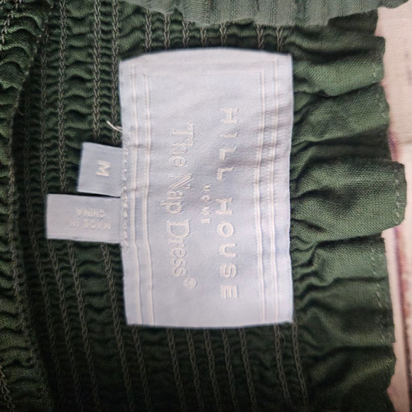 Hill House Home The Ellie Nap Dress Leaf Green Tiered Ruffle Strap Midi Smocked - Picture 5 of 7